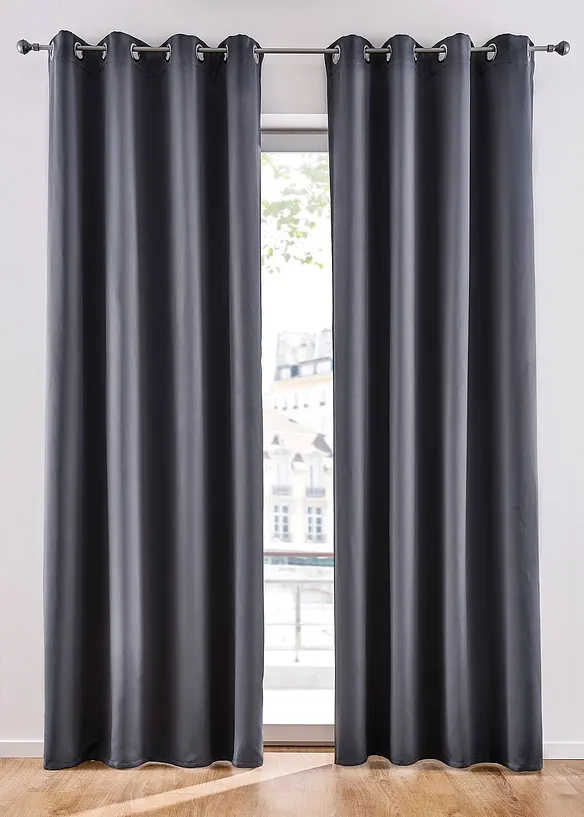 Mörkläggande gardinlängd, i flera storlekar (1-pack), bonprix