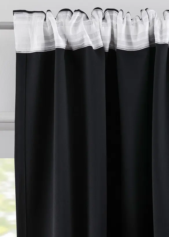 Mörkläggande gardinlängd, i flera storlekar (1-pack), bonprix