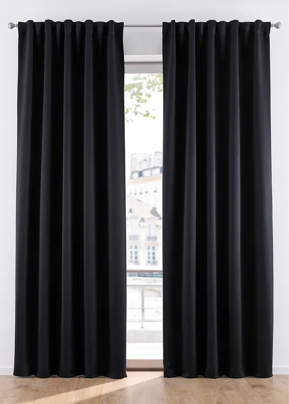 Mörkläggande gardinlängd, i flera storlekar (1-pack), bonprix