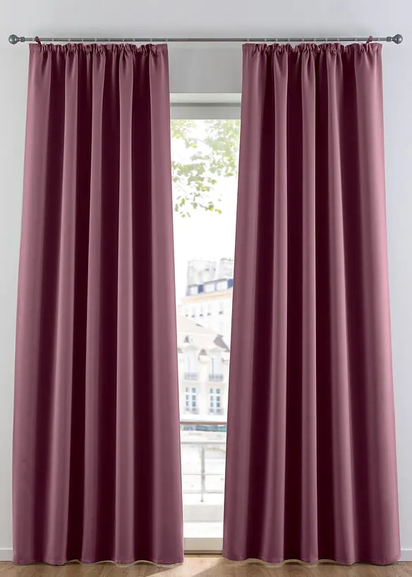 Mörkläggande gardinlängd, i flera storlekar (1-pack), bonprix