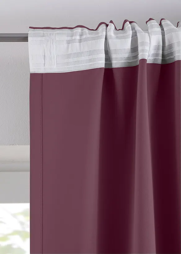 Mörkläggande gardinlängd, i flera storlekar (1-pack), bonprix