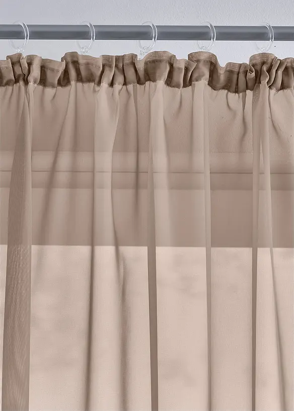 Gardiner av lätt voile (2-pack), bonprix