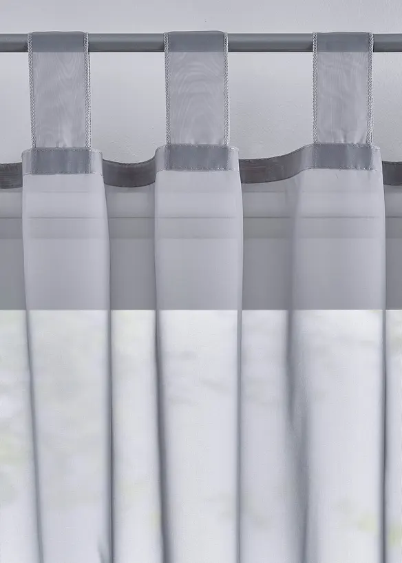Gardiner av lätt voile (2-pack), bonprix
