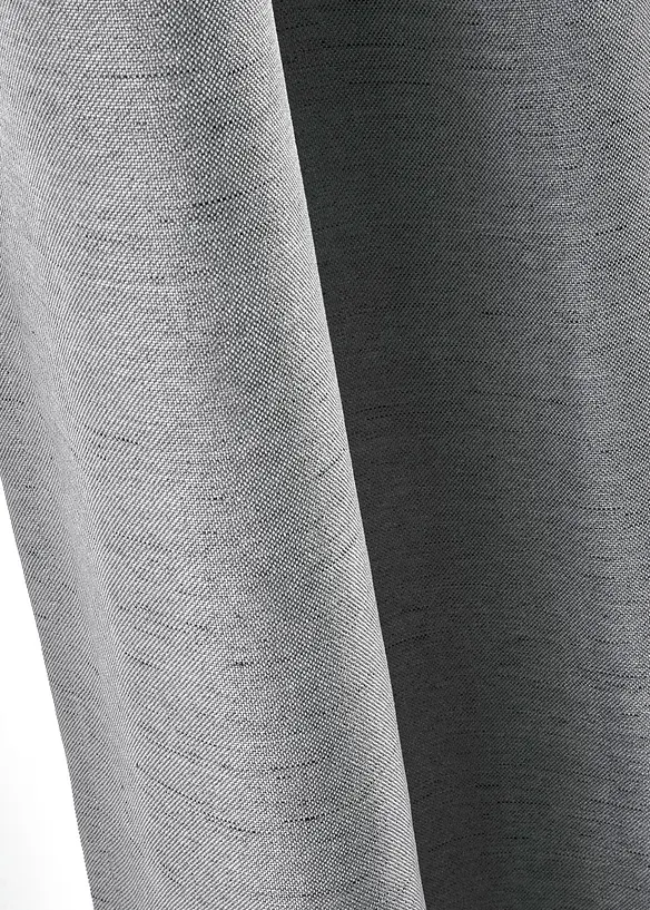 Mörkläggande gardinlängd med lätt struktur (2-pack), bonprix