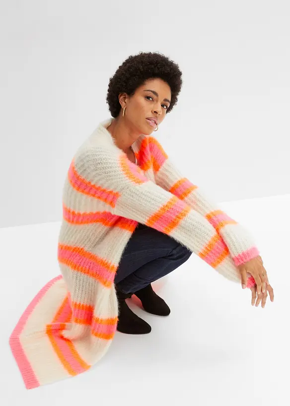 Lång cardigan i oversizemodell, bonprix