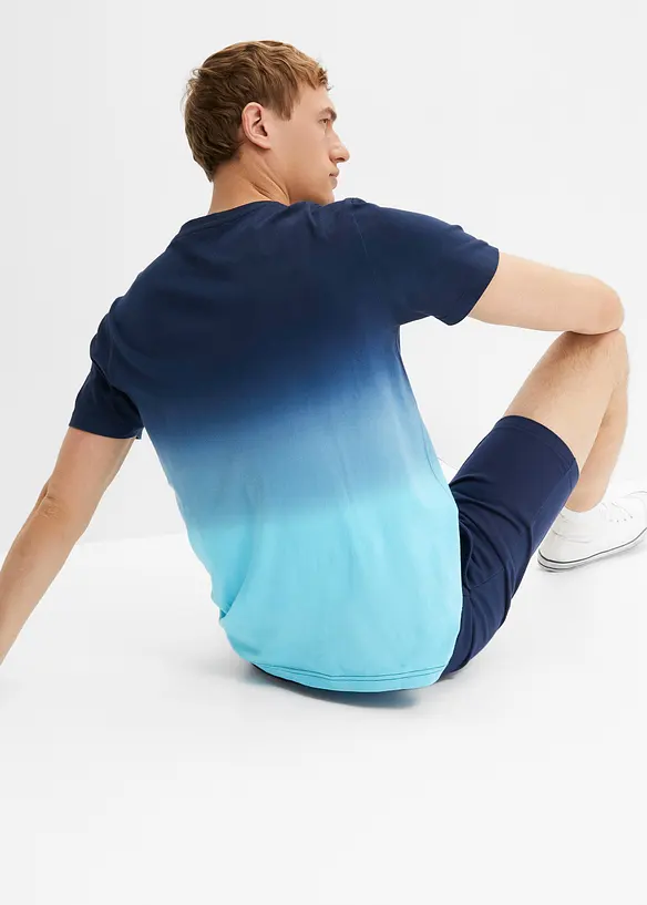 T-shirt och trikåbermudas (2 delar) i bomull, bonprix