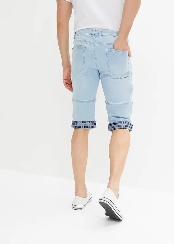 Långa jeansshorts, regular fit, bonprix