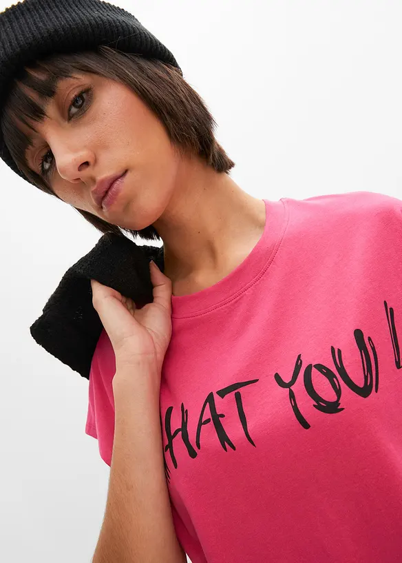 Oversizetopp i ekologisk bomull, bonprix