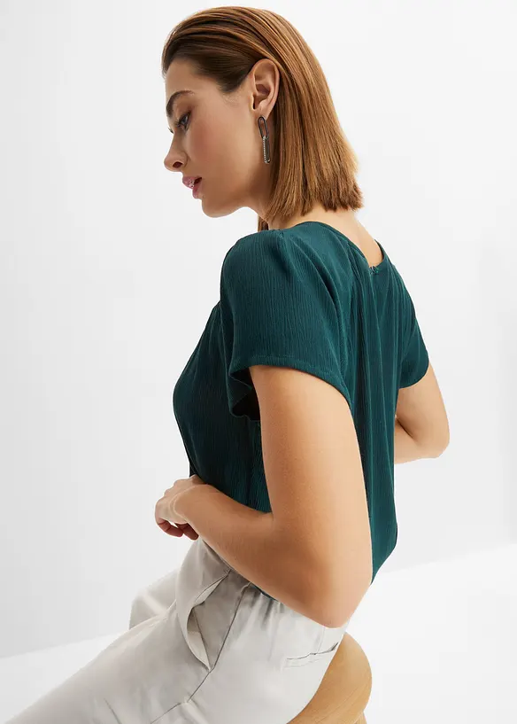 Blus av ren viskos, bonprix