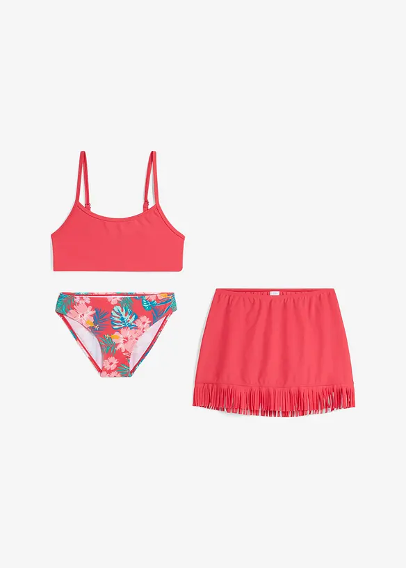 Bikini och kjol (3 delar), bonprix