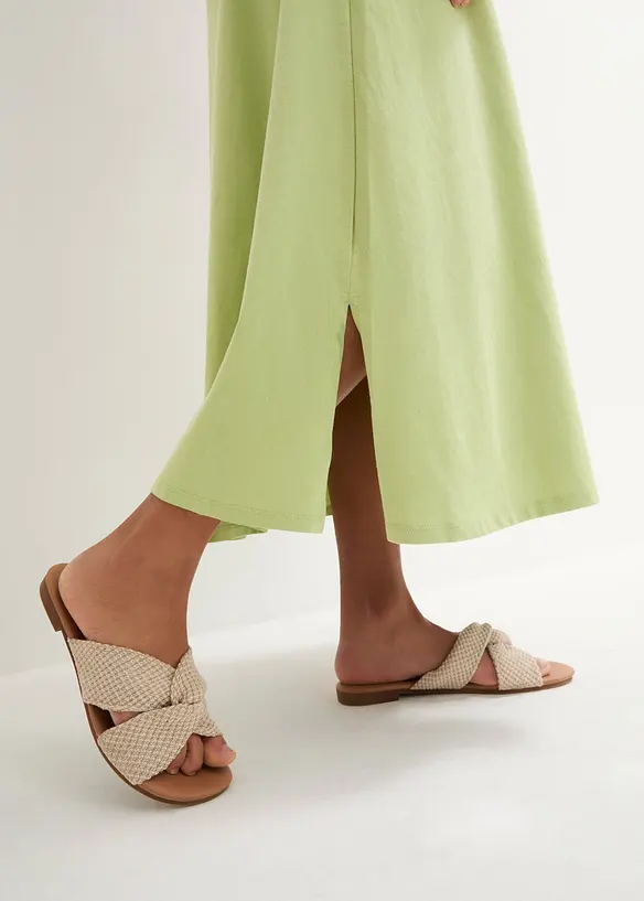 Jerseyklänning i ren bomull, bonprix