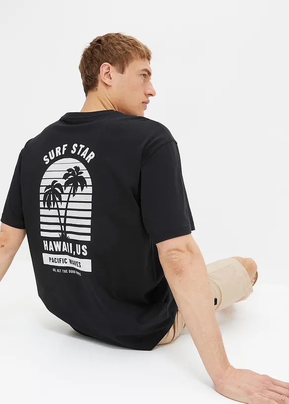 T-shirt i ekologisk bomull, loose fit, bonprix