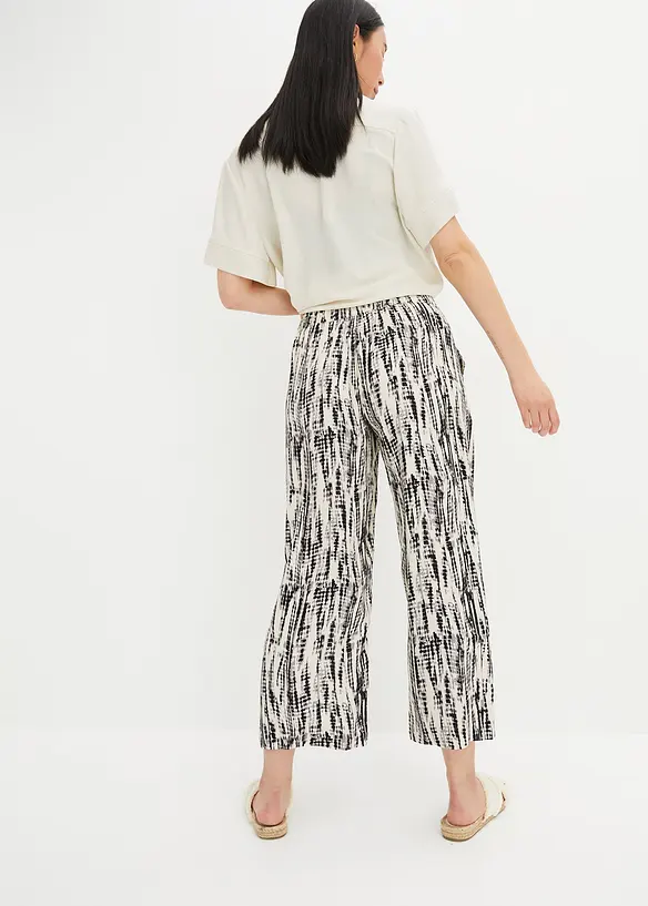 Byxa i dra på-modell av böljande viskos, bonprix