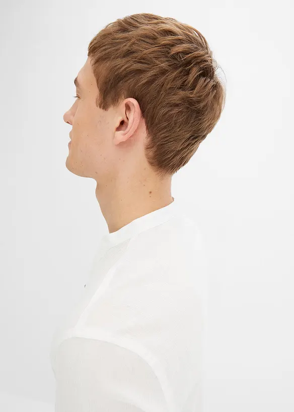 Kortärmad dra på-skjorta med krinklad look, bonprix