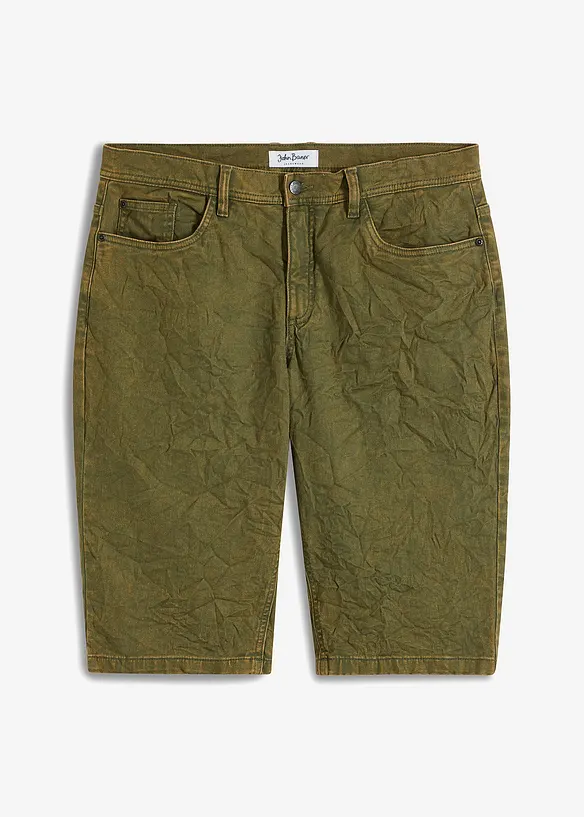 Långa stretchbermudas, Loose Fit, bonprix