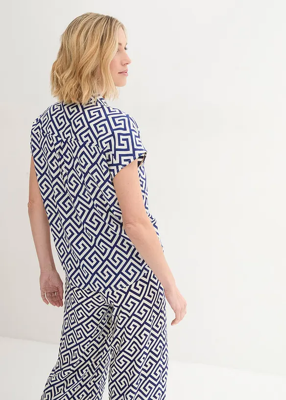 Blus av viskos med vackert fall, bonprix