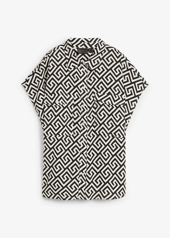 Blus av viskos med vackert fall, bonprix