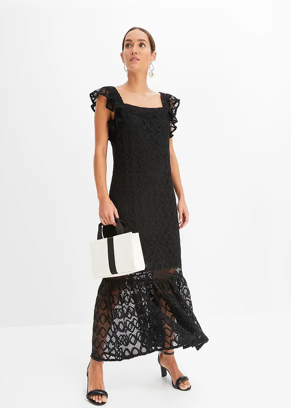 Klänning med hålmönstrad look, BODYFLIRT boutique
