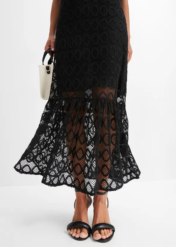 Klänning med hålmönstrad look, BODYFLIRT boutique