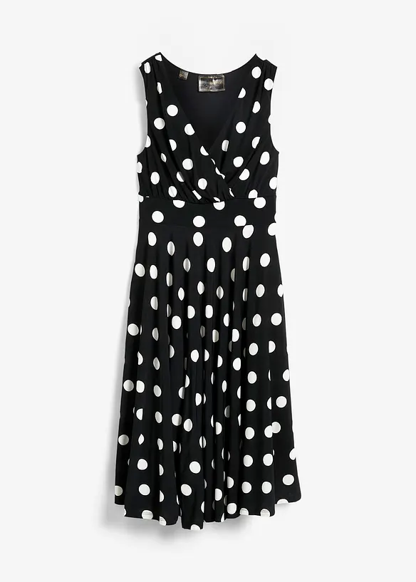 Prickig jerseyklänning, bonprix