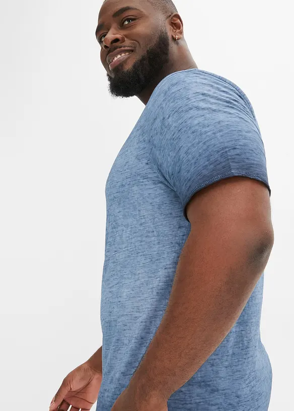T-shirt i ekologisk bomull med tvättad look, bonprix