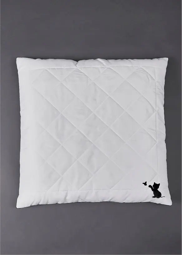 Kudde dunkänsla kattmotiv fast fyllning, bonprix