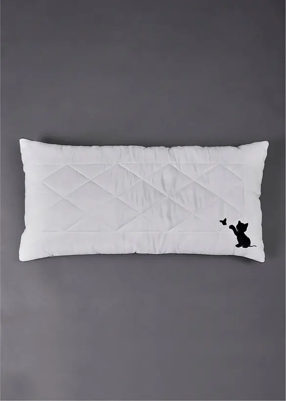 Kudde dunkänsla kattmotiv fast fyllning, bonprix
