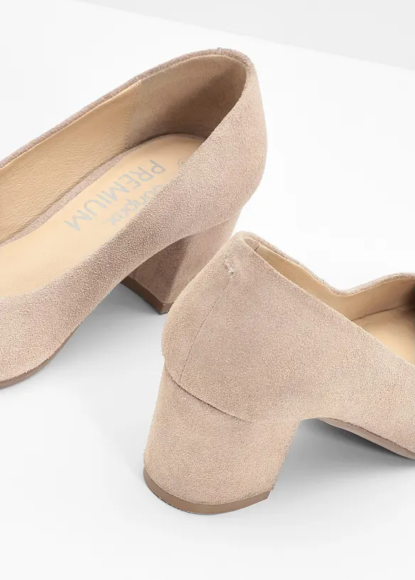Pumps i skinn, bonprix PREMIUM