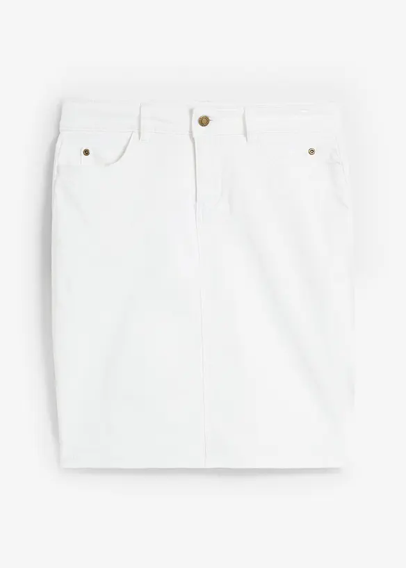 Stretchig jeanskjol, bonprix