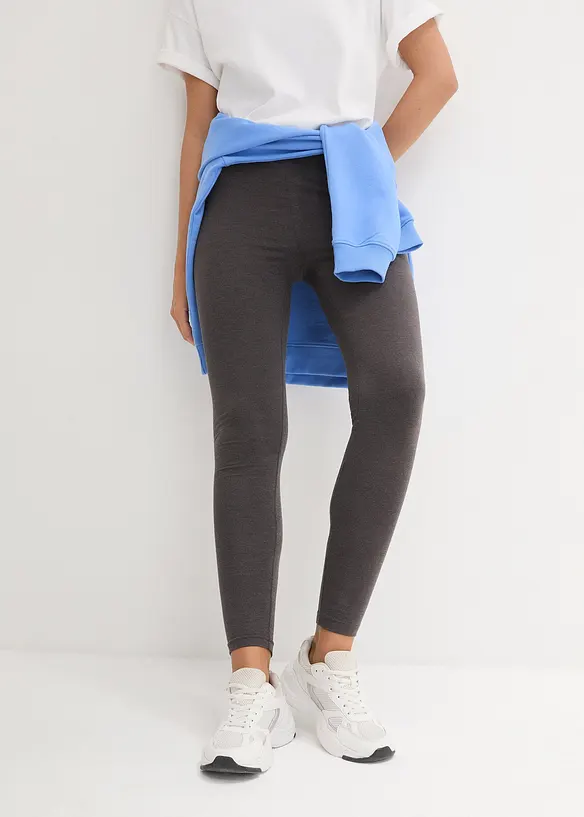 Leggings med ren ekologisk bomull (2-pack), bonprix