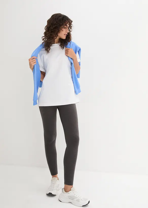 Leggings med ren ekologisk bomull (2-pack), bonprix