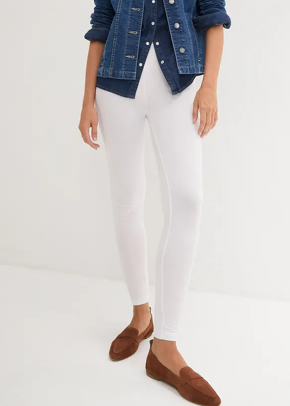 Leggings med ekologisk bomull (2-pack), bonprix