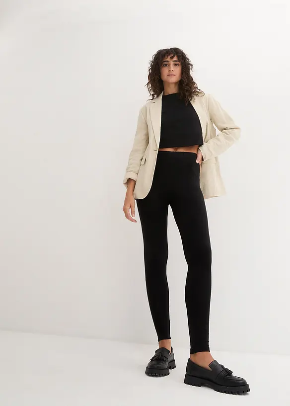Leggings med ekologisk bomull (2-pack), bonprix
