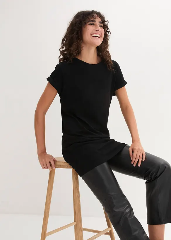 Boxy lång topp , kortärmad, bonprix