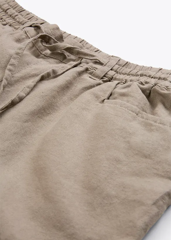 Bermudas med linne, bonprix