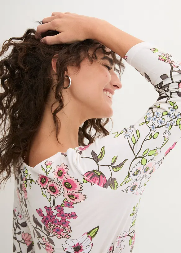 Topp med blomm&ouml;nster, bonprix