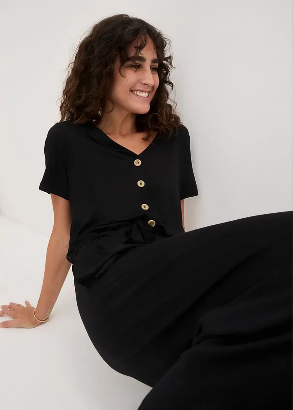 Jerseyjumpsuit av viskosmix, bonprix