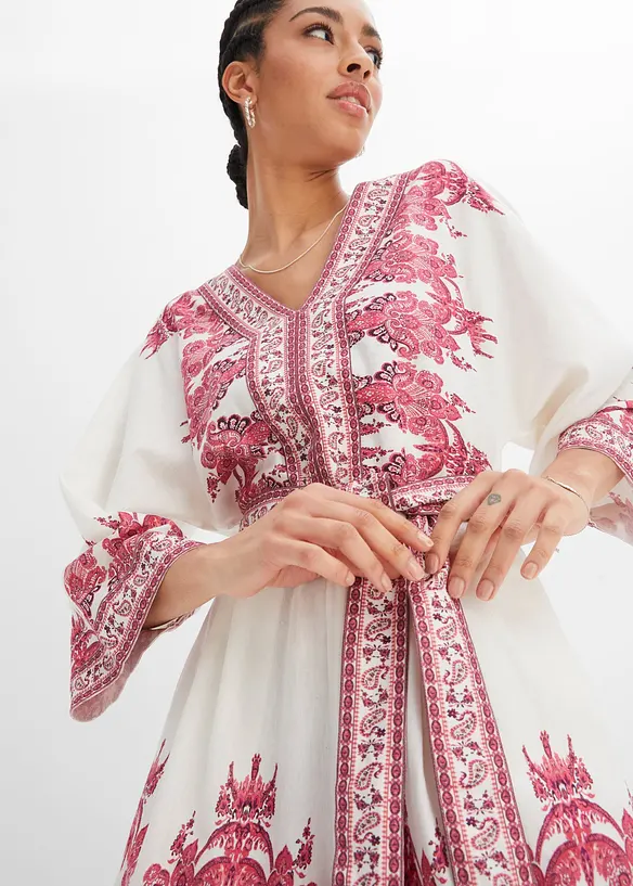 Playsuit med linneandel, bonprix