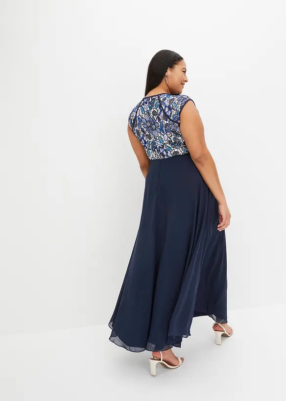 Maxiklänning med spets, bonprix