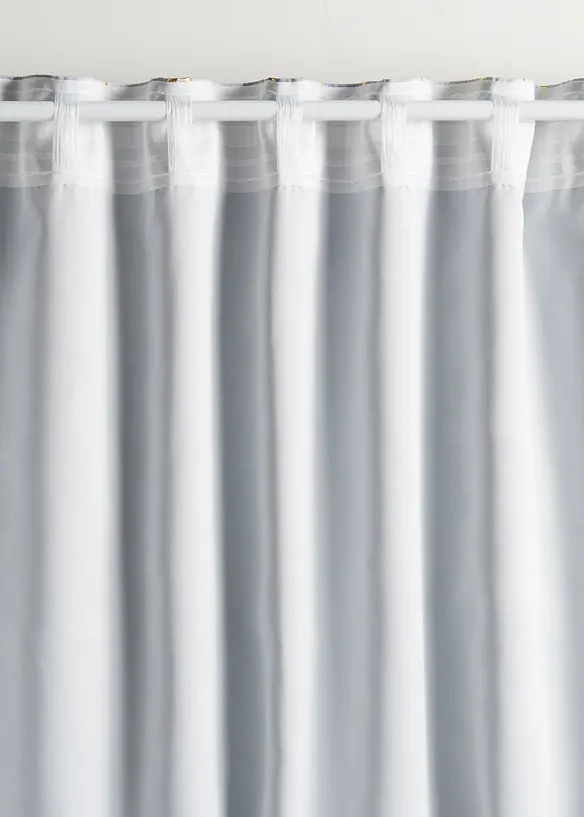 Mörkläggande gardinlängd med glänsande mönster (1-pack), bonprix