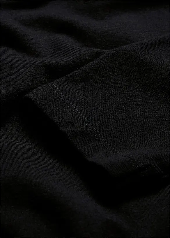 Avslappnad långärmad topp, bonprix