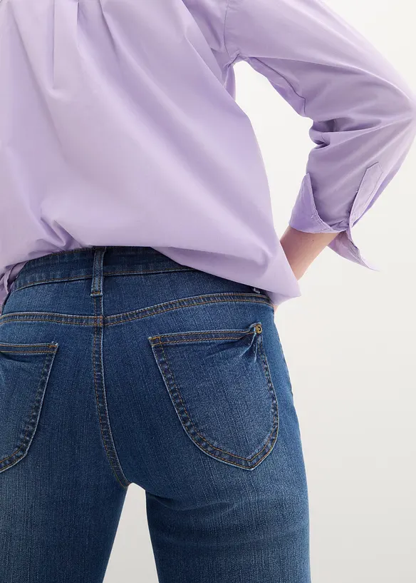 Straight Jeans Mid Waist, Stretch, bonprix