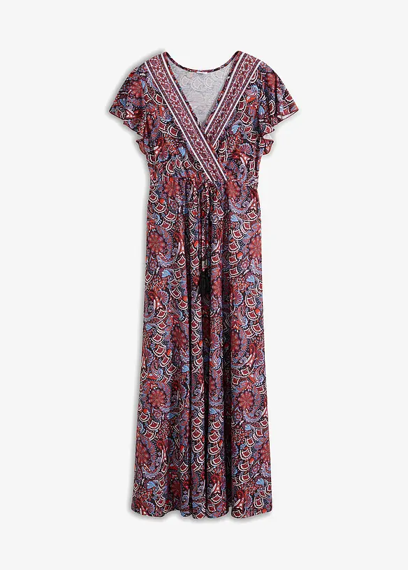 Mönstrad maxiklänning, bonprix