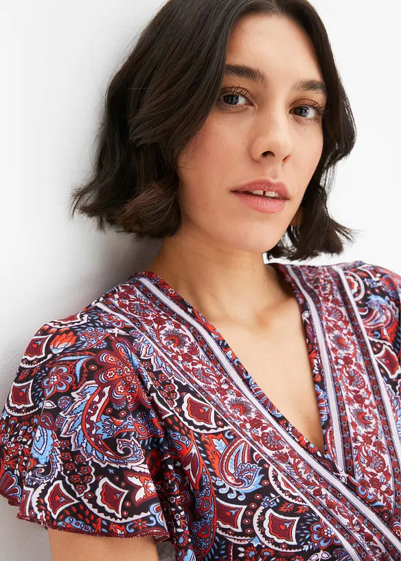 Mönstrad maxiklänning, bonprix