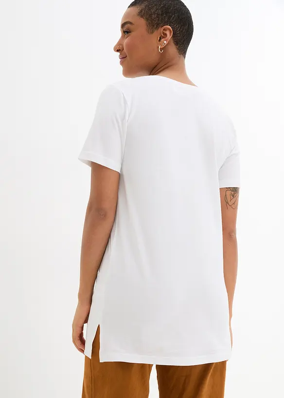 L&aring;ng topp med V-ringning (2-pack), bonprix