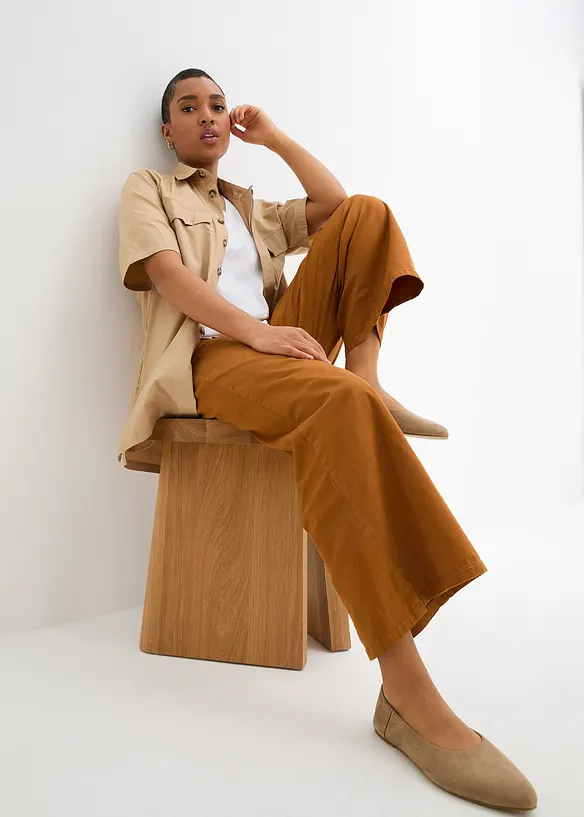 L&aring;ng topp med V-ringning (2-pack), bonprix