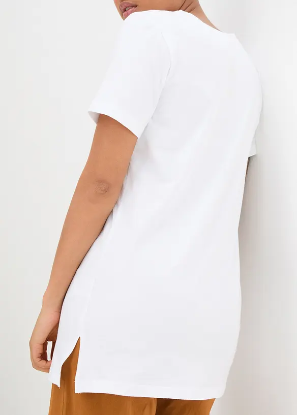 L&aring;ng topp med V-ringning (2-pack), bonprix