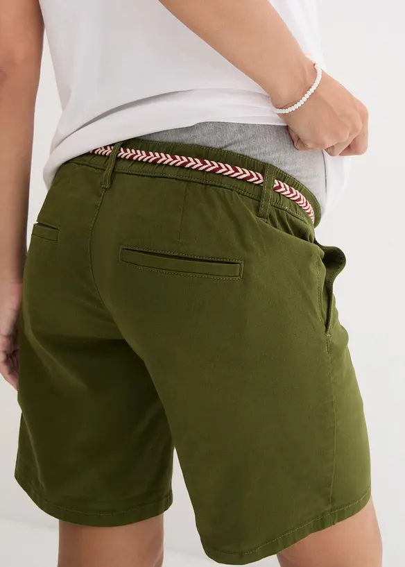 Mammashorts i chinosmodell med skärp, bpc bonprix collection