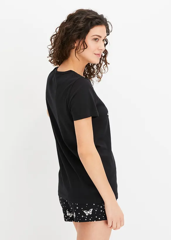Kort pyjamas i bomull, bonprix