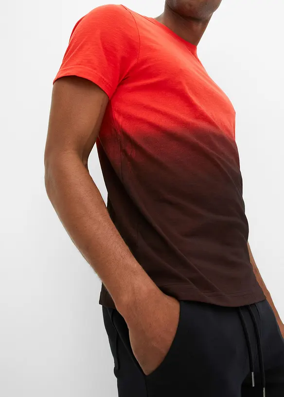 T-Shirt i ren bomull, Slim Fit, bonprix